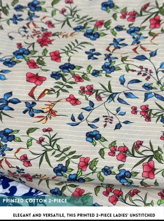 2 Piece Printed Summer cotton
